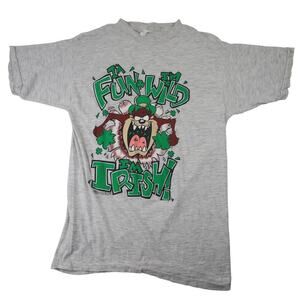 Vintage Taz "Im Irish" St Patrick's Day Graphic T Shirt